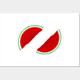 watermelon fruit illustration design Posters and Art